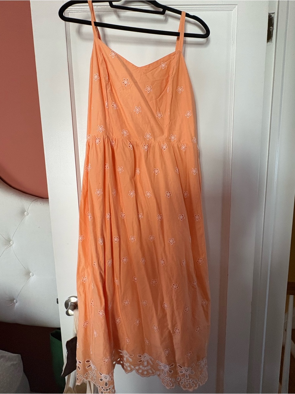Old Navy Peach Eyelet Summer Dress